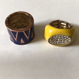 2 enamel rings